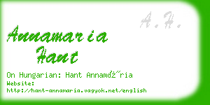 annamaria hant business card